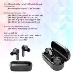Tai nghe Bluetooth LETSCOM T19 - Âm thanh nổi sống động, chống ồn ANC, kết nối 10m, thời gian sử dụng lên tới 9 giờ, mẫu không dây tiện lợi.