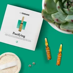 Toskani Purifying Ampoules - Serum Kiềm Dầu, Se Lỗ Chân Lông, Giảm Mụn, Chống Viêm, Cải Thiện Da Dầu, 15 Ống X 2ml