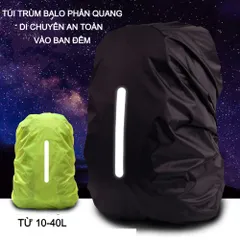 Túi Trùm Balo Phản Quang Chống Thấm Nước - Bảo Vệ Balo Dã Ngoại, Thể Thao, Chất Liệu Polyester Bền Bỉ