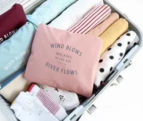Túi Xách Du Lịch Gấp Gọn Wind Blows River Flows - Túi Chống Thấm Thời Trang 40L, Dành Cho Du Lịch và Thể Thao
