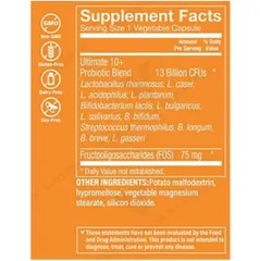 Viên Uống Bổ Sung Lợi Khuẩn The Vitamin Shoppe Ultimate 10+ Probiotics 13 Billion - Hỗ Trợ Tiêu Hóa Và Tăng Cường Miễn Dịch 30 Viên