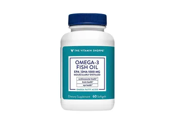 Viên uống dầu cá Omega 3 Fish Oil The Vitamin Shoppe - Bổ sung Omega-3, hỗ trợ tim mạch và mắt, 60/120 viên