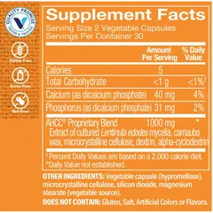 Viên uống tăng cường sức đề kháng The Vitamin Shoppe AHCC 1000mg - Hỗ trợ tế bào miễn dịch, bảo vệ sức khỏe hiệu quả