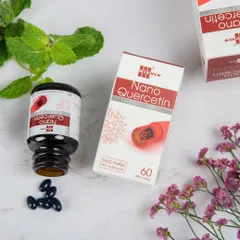 Viên uống OIC New Nano Quercetin - Hỗ trợ sức khỏe tim mạch, cải thiện sức bền, 60 viên nang mềm tự nhiên