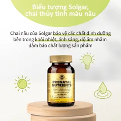 Viên uống vitamin tổng hợp cho bà bầu Solgar Prenatal Nutrients - Hỗ trợ 19 vitamin, khoáng chất thiết yếu cho sức khỏe mẹ và bé