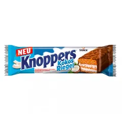 Bánh Socola Nhân Dừa Knoppers Kokos Riegel - Snack Ngon, Bổ Dưỡng Cho Ngày Dài Bận Rộn - 200g Kẹo Nguyên Chất