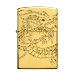 Bật Lửa Zippo 29265 Rồng Châu Á - Mạ Vàng 22K, Khắc 360° Hình Rồng Bay Lượn, Sưu Tập Cao Cấp, Quà Tặng Độc Đáo
