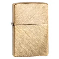 Bật Lửa Zippo 29830 Herringbone Sweep Brass - Đồng Thau Sang Trọng, Kiểu Dáng Độc Đáo, Họa Tiết Xước Vân Xương Cá