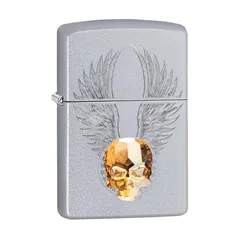 Bật Lửa Zippo 49034 Hình Đầu Skull Vàng - Thiết Kế Sang Trọng, Chất Liệu Đồng Thau Cao Cấp, Quà Tặng Phong Cách Mới