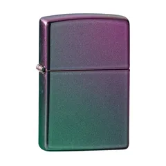 Bật Lửa Zippo 49146 Iridescent - Bề Mặt Satin Ngọc Lam Tím, Thiết Kế Thay Đổi Màu Sắc, Bền Bỉ, Chính Hãng