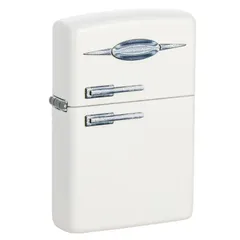 Bật Lửa Zippo 49636 Retro Fridge Design - Bật Lửa Vỏ Đồng Thau 3D Họa Tiết Tủ Lạnh Cổ Điển, Quà Tặng Độc Đáo Cho Fan Zippo
