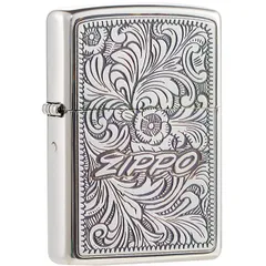Bật Lửa Zippo Arabesque Antique Silver ZA-3-91A - Bật Lửa Chống Gió Sang Trọng, Khắc Hoa Văn Cổ Điển, Hàng Chính Hãng