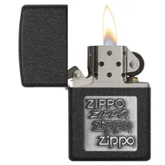 Bật Lửa Zippo Black Crackle Silver 363 - Thiết Kế Sang Trọng, Chống Gió, Quà Tặng Ý Nghĩa Cho Người Yêu Thích Zippo