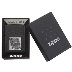 Bật Lửa Zippo Black Crackle Silver 363 - Thiết Kế Sang Trọng, Chống Gió, Quà Tặng Ý Nghĩa Cho Người Yêu Thích Zippo
