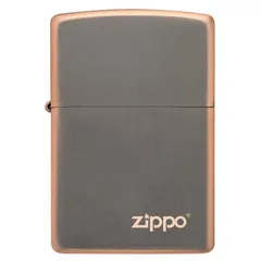 Bật Lửa Zippo Rustic Bronze Với Logo 49839ZL - Thiết Kế Độc Đáo, Sang Trọng, Tái Sử Dụng Trọn Đời, Quà Tặng Đặc Biệt