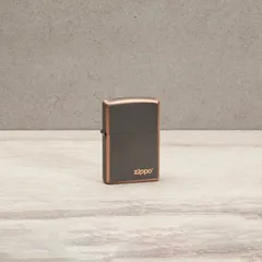 Bật Lửa Zippo Rustic Bronze Với Logo 49839ZL - Thiết Kế Độc Đáo, Sang Trọng, Tái Sử Dụng Trọn Đời, Quà Tặng Đặc Biệt