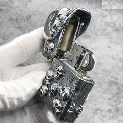 Bật Lửa Zippo ZA-3-185B The Armor Skull Silver - Họa Tiết Đầu Lâu Sang Trọng, Bền Bỉ, Quà Tặng Độc Đáo Cho Tín Đồ Zippo