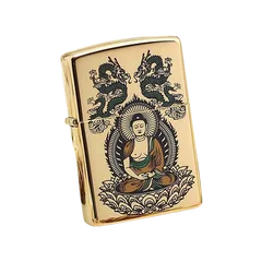 Bật Lửa Zippo ZBT-4-14 Như Lai Đức Tin Vàng - Bật Lửa Đồng Thau Tinh Xảo, Quà Tặng Độc Đáo Cho Tín Đồ Zippo