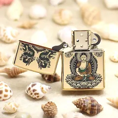 Bật Lửa Zippo ZBT-4-14 Như Lai Đức Tin Vàng - Bật Lửa Đồng Thau Tinh Xảo, Quà Tặng Độc Đáo Cho Tín Đồ Zippo