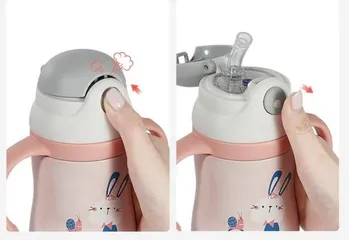 Bình Nước Giữ Nhiệt AAG 386 Cao Cấp - Thiết Kế Thông Minh, Ống Hút PP, Dung Tích 260ml, An Toàn Cho Bé, Giữ Nóng Lạnh Tốt