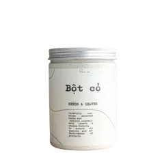 Bột Cỏ Tắm Trắng Seeds & Leaves 500g - Dưỡng Trắng, Làm Sạch Da Tự Nhiên Với Bột Đậu Đỏ & Cam Thảo, Chăm Sóc Da Hữu Cơ