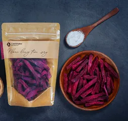 Combo 3 Gói Khoai Lang Tím Sấy Giòn L'angfarm - Snack Ngon Miệng, Dinh Dưỡng, Thơm Ngon, Phù Hợp Mọi Đối Tượng