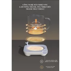 Đế Hâm Nóng Đồ Uống Solove 003G - Công Nghệ Dẫn Nhiệt PTC, Nhanh Chóng, Tiết Kiệm Điện, Dễ Dàng Vệ Sinh, Món Quà Thông Minh Cho Gia Đình