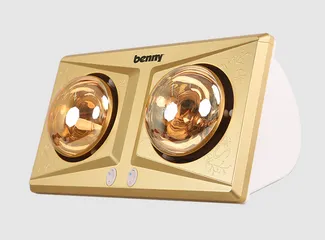 Đèn Sưởi Nhà Tắm 2 Bóng 550W Benny BHT-02M - Sưởi Ấm Nhanh, Chống Nước, Chất Liệu Cao Cấp, Thích Hợp Cho Diện Tích 2m2-4m2