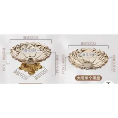 Đĩa Pha Lê Sang Trọng Để Hoa Quả & Bánh Kẹo - Trang Trí Nội Thất Tinh Tế Cho Phòng Khách & Nhà Hàng, Quà Tặng Độc Đáo