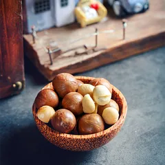 Hạt Macca L'angfarm 250g - Nguyên Chất, Thơm Bùi, Hạt Dinh Dưỡng Tốt Cho Sức Khỏe, Bao Bì Kraft Đẹp Mắt