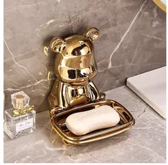 Khay Sứ Decor Đa Năng Hình Gấu Dễ Thương - Trang Trí Nhà Cửa Sang Trọng, Quà Tặng Độc Đáo, Họa Tiết Tinh Xảo