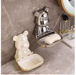 Khay Sứ Decor Đa Năng Hình Gấu Dễ Thương - Trang Trí Nhà Cửa Sang Trọng, Quà Tặng Độc Đáo, Họa Tiết Tinh Xảo