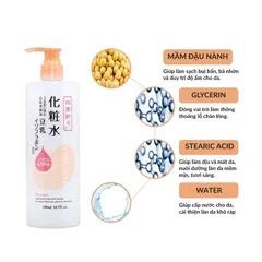 Nước Dưỡng Da Tinh Chất Đậu Nành Shikioriori Soy Milk Lotion 500ml - Cân Bằng Da, Cấp Ẩm, Dưỡng Da Sáng Mịn, Phục Hồi Da Khô Ráp