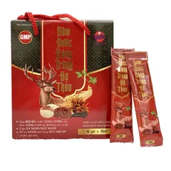 Sâm Nước Đông Trùng Hạ Thảo Vạn Tam - Giải Pháp Tăng Cường Sức Khỏe Từ Hồng Sâm Hàn Quốc Và Linh Chi - Hộp 16 Gói 15ml