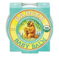 Sáp Dưỡng Da Em Bé Hữu Cơ Badger Baby Balm 56g - Giàu Dưỡng Chất, An Toàn, Ngừa Hăm Tã, Dưỡng Ẩm Cho Da Mịn Màng, Thân Thiện Với Da Bé