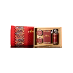 Set quà Tết Saffron Jahan 0.5g và trà hoa nhài, cúc - Quà tặng sức khỏe cho người thân, bạn bè, đối tác
