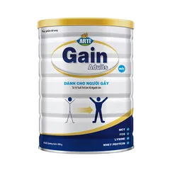 Sữa Bột Arti Gain Adults 900g - Dinh Dưỡng Tăng Cân, Hỗ Trợ Khỏe Mạnh Cho Người Gầy Từ 10 Tuổi Trở Lên