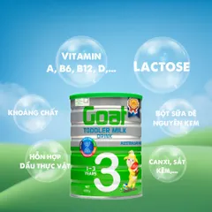 Sữa dê Royal Ausnz Goat Toddler Milk 3 cho bé 1-3 tuổi - Dinh dưỡng cân bằng, dễ tiêu hóa, hỗ trợ phát triển toàn diện