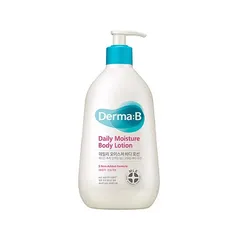 Sữa dưỡng thể Derma:B Daily Moisture Body Lotion 400ml - Giữ ẩm 48 giờ, Không gây bết dính, An toàn cho mọi loại da