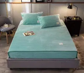 Thảm Nỉ Nhung Bọc Đệm Nhiều Màu - Đa Năng Thay Ga Giường, Lót Sàn, Kèm 2 Vỏ Gối Ngẫu Nhiên, Êm Áp Mùa Đông