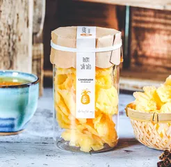 Thơm Sấy Dẻo L'angfarm Nguyên Chất 200g - Trái Thiên Nhiên Ngọt, Ít Đường, Snack Thích Hợp Quà Tặng, Bao Bì Đẹp Mắt