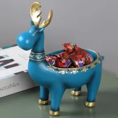 Tượng Decor Chú Hươu Để Đồ Cao Cấp - Trang Trí Nhà Cửa Sang Trọng, Thiết Kế Độc Đáo, Để Bàn Học, Bàn Làm Việc, Bàn Trang Điểm
