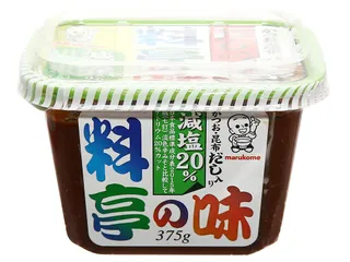 Tương Miso Dashi Marukome Giảm Muối 375g - Hương Vị Thơm Ngon, Đậm Đặc Thích Hợp Cho Người Ăn Nhạt