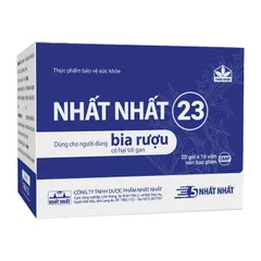 Viên uống Nhất Nhất 23 giải rượu và bổ gan - Hỗ trợ thanh lọc cơ thể cho người hay nhậu nhẹt, sản phẩm thiên nhiên hiệu quả.