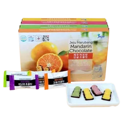 Kẹo Socola Jeju Harubang Hàn Quốc - Kẹo Socola Đắng Nhân Cam, Xương Rồng, Việt Quốc, Quýt Hallabong - Hương Vị Đặc Biệt Từ Trái Cây Tự Nhiên