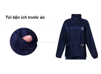 Áo Mưa Phản Quang Rando A+ Kèm Nón Xoay Tiện Lợi - Đồ Thể Thao Du Lịch An Toàn Cho Người Mặc Khi Đi Mưa
