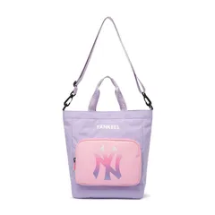 Balo Trẻ Em MLB Mega New York Yankees Tím Pastel 7ABK0012N-50LDL Kèm Túi Tote - Dành Cho Bé Trai và Bé Gái