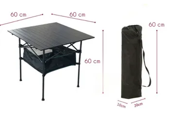 Bàn Dã Ngoại Gấp Gọn Đa Năng Hợp Kim Nhôm Siêu Nhẹ - Bàn Cắm Trại Du Lịch Tiện Dụng, Chịu Lực Tốt, Dễ Di Chuyển