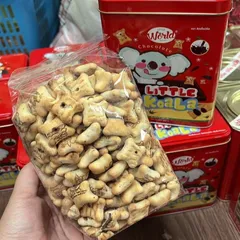 Bánh Gấu Little World Little Koala Nhân Chocolate - Hộp Thiếc Sang Trọng, Món Ngon Vặt Hấp Dẫn, Quà Tặng Lễ Tết Thú Vị