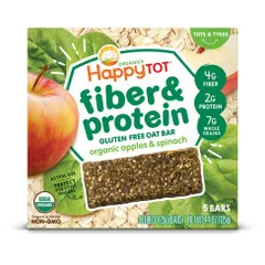 Bánh Ngũ Cốc Hữu Cơ Happy Tot - Thanh Bổ Sung Chất Xơ & Protein Từ Yến Mạch - Thực Phẩm Dinh Dưỡng Cho Bé 125g